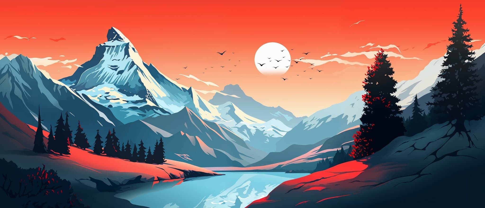 Paysage alpin valaisan