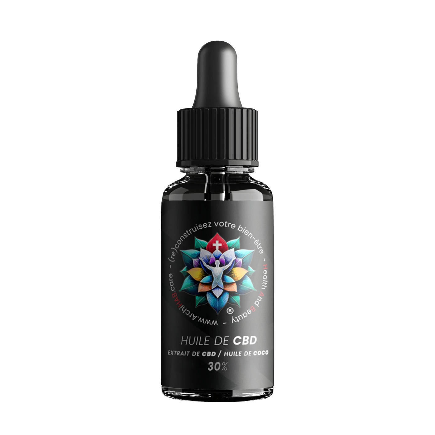 Flacon compte-gouttes ARCHIREG™ Huile CBD 30 %, 10 ml